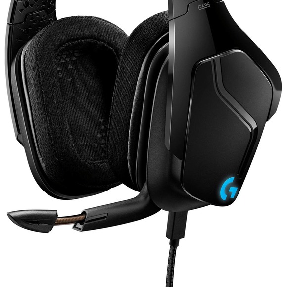 Logitech - 981-000748 G635 Wired 7.1 Surround Sound Over-the-Ear Gaming Headset - Picture 5 of 6